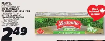 IGA LACTANTIA BUTTER offer