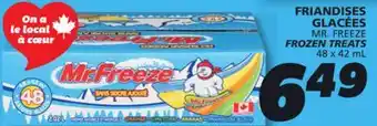 IGA MR. FREEZE FROZEN TREATS offer