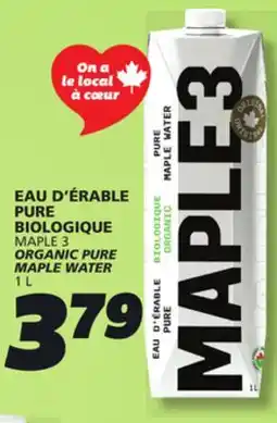 IGA MAPLE 3 ORGANIC PURE MAPLE WATER offer