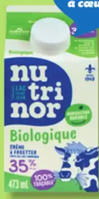 IGA NUTRINOR (2 L) ORGANIC CREAM OR MILK offer