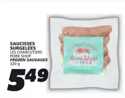 IGA LES CHARCUTIERS PORK SHOP FROZEN SAUSAGES offer