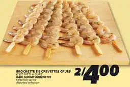 IGA C'EST PRÊT! À CUIRE RAW SHRIMP BROCHETTE offer