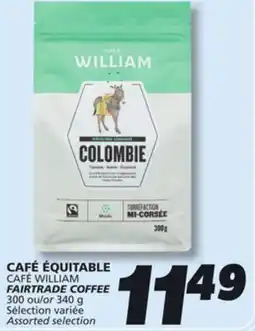 IGA CAFÉ WILLIAM FAIRTRADE COFFEE offer