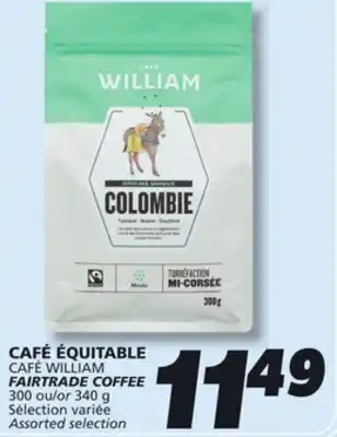 IGA CAFÉ WILLIAM FAIRTRADE COFFEE offer