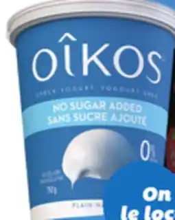 IGA OÎKOS YOGURT offer