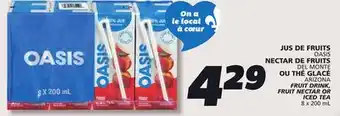 IGA OASIS FRUIT DRINK offer