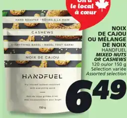 IGA HANDFUEL MIXED NUTS OR CASHEWS offer