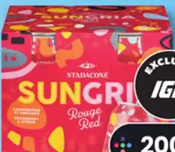 IGA STADACONÉ SUNGRIA MOCKTAIL OR ALCOHOLIC MALT BEVERAGE offer