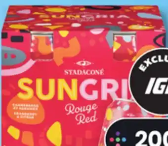 IGA STADACONÉ SUNGRIA MOCKTAIL OR ALCOHOLIC MALT BEVERAGE offer