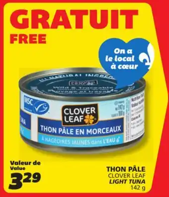 IGA CLOVER LEAF LIGHT TUNA offer