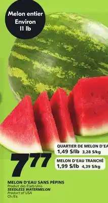 IGA SEEDLESS WATERMELON offer