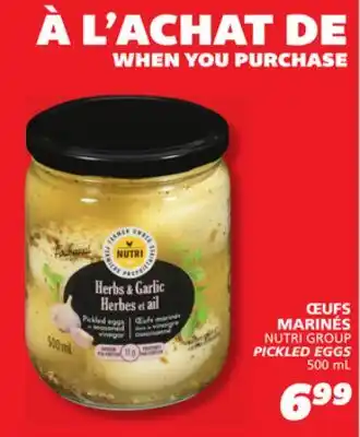IGA NUTRI GROUP PICKLED EGGS offer