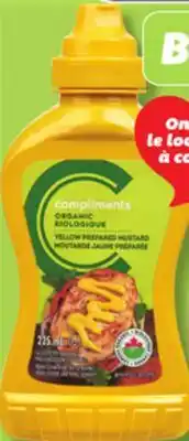 IGA COMPLIMENTS BIOLOGIQUE ORGANIC PREPARED YELLOW OR DIJON MUSTARD offer
