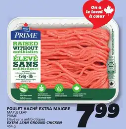 IGA MAPLE LEAF PRIME EXTRA LEAN GROUND CHICKEN offer