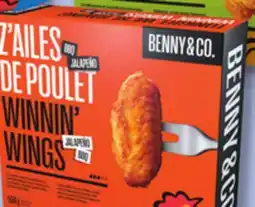 IGA BENNY & CO. FROZEN BREADED CHICKEN WINGS, BITES, TOURNEDOS, FILLETS DRUMSTICKS VEGGIE FILLETS offer
