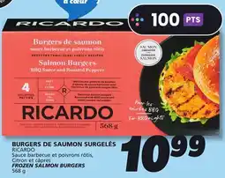 IGA RICARDO FROZEN SALMON BURGERS offer