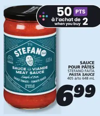 IGA STEFANO FAITA PASTA SAUCE offer