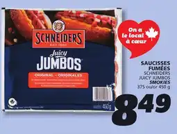 IGA SCHNEIDERS JUICY JUMBOS SMOKIES offer