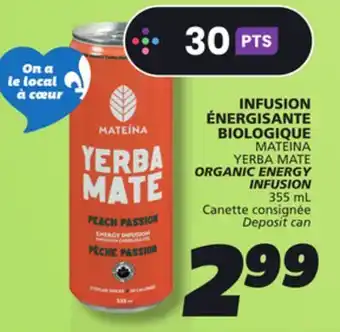 IGA MATEINA YERBA MATE ORGANIC ENERGY INFUSION offer