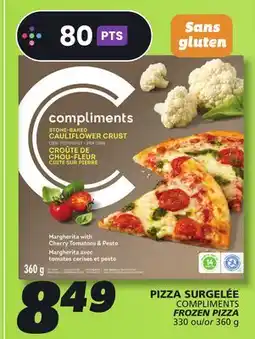 IGA COMPLIMENTS FROZEN PIZZA offer