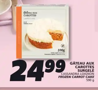 IGA CASSANDRA LOIGNON FROZEN CARROT CAKE offer