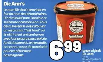Metro SAUCE ORIGINALE DIC ANN'S | DIC ANN'S ORIGINAL SAUCE offer