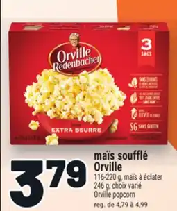 Metro MAÏS SOUFFLÉ ORVILLE REDANBACHER | ORVILLE REDANBACHER POPCORN offer