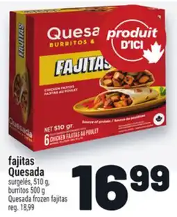 Metro FAJITAS QUESADA | QUESADA FROZEN FAJITAS offer