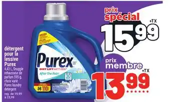 Metro DÉTERGENT POUR LA LESSIVE PUREX | PUREX LAUNDRY DETERGENT offer