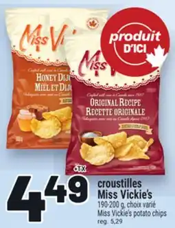 Metro CROUSTILLES MISS VICKIE'S | MISS VICKIE'S POTATO CHIPS offer