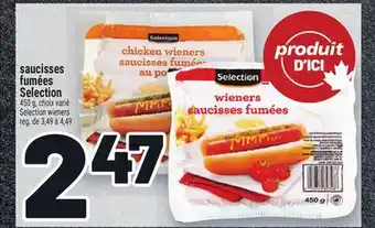 Metro SAUCISSES FUMÉES SELECTION | SELECTION WIENERS offer