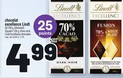 Metro CHOCOLAT EXCELLENCE LINDT | LINDT EXCELLENCE CHOCOLATE offer