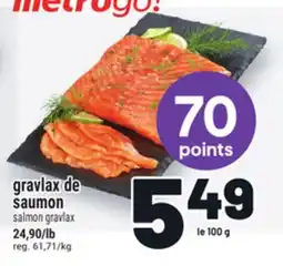 Metro GRAVLAX DE SAUMON | SALMON GRAVLAX offer
