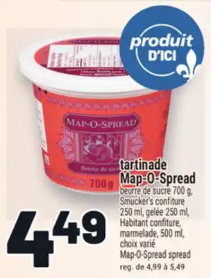Metro TARTINADE MAP‑O‑SPREAD | MAP-O-SPREAD SPREAD offer