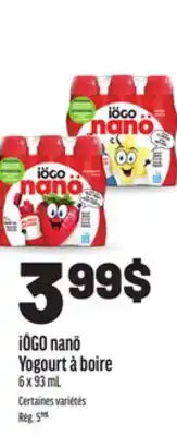 Metro IÖGO NANÖ YOGOURT À BOIRE offer