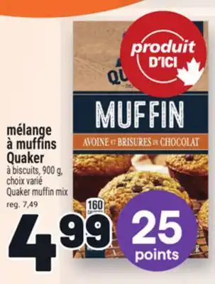 Metro MÉLANGE À MUFFINS QUAKER | QUAKER MUFFIN MIX offer
