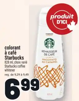 Metro COLORANT À CAFÉ STARBUCKS | STARBUCKS COFFEE WHITENER offer