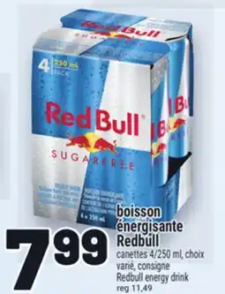 Metro BOISSON ÉNERGISANTE REDBULL | REDBULL ENERGY DRINK offer