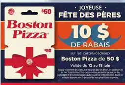 Metro BOSTON PIZZA offer