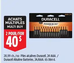 Canadian Tire Duracell Alkaline Batteries, 24/AAA offer