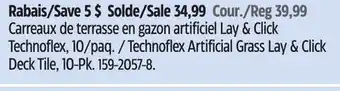 Canadian Tire Technoflex Artificial Lay & Click Technoflex offer