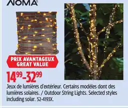 Canadian Tire Noma Outdoor String Lights offer
