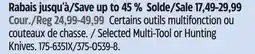 Canadian Tire Selected Multi-Tool or Hunting Knives offer