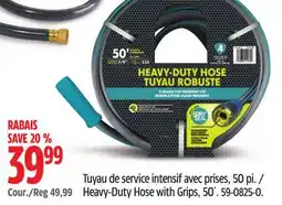 Canadian Tire Yardworks Heavy-Duty Hose with Grips, 50´ offer