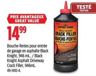 Canadian Tire Black Knight Asphalt Driveway Crack Filler offer
