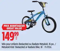 Canadian Tire Supercycle Metaloid Kids' Bedazzled or Radiate Bike offer