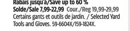 Canadian Tire Selected Yard Tools and Gloves offer