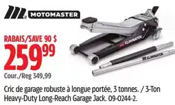Canadian Tire MOTOMASTER 3-Ton Heavy-Duty Long-Reach Garage Jack offer