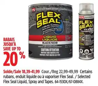 Canadian Tire Selected Flex Seal Liquid, Spray and Tapes offer