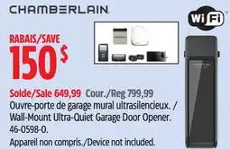 Canadian Tire Chamberlain Wall-Mount Ultra-Quiet Garage Door Opener offer